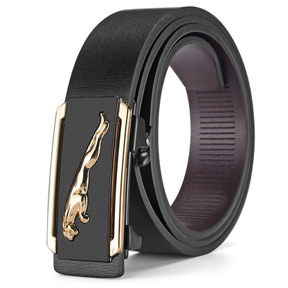 Men's Toothless Automatic Buckle Business Casual Simple Medium Belts