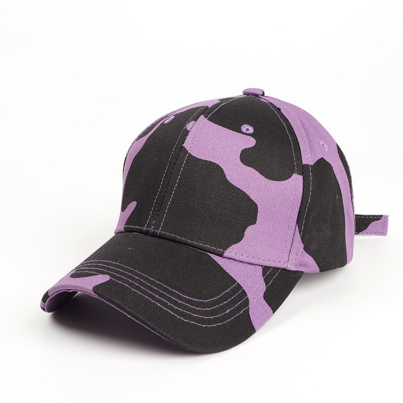 Women's & Men's Cartoon Cow Print Curved Brim Baseball Hats & Caps