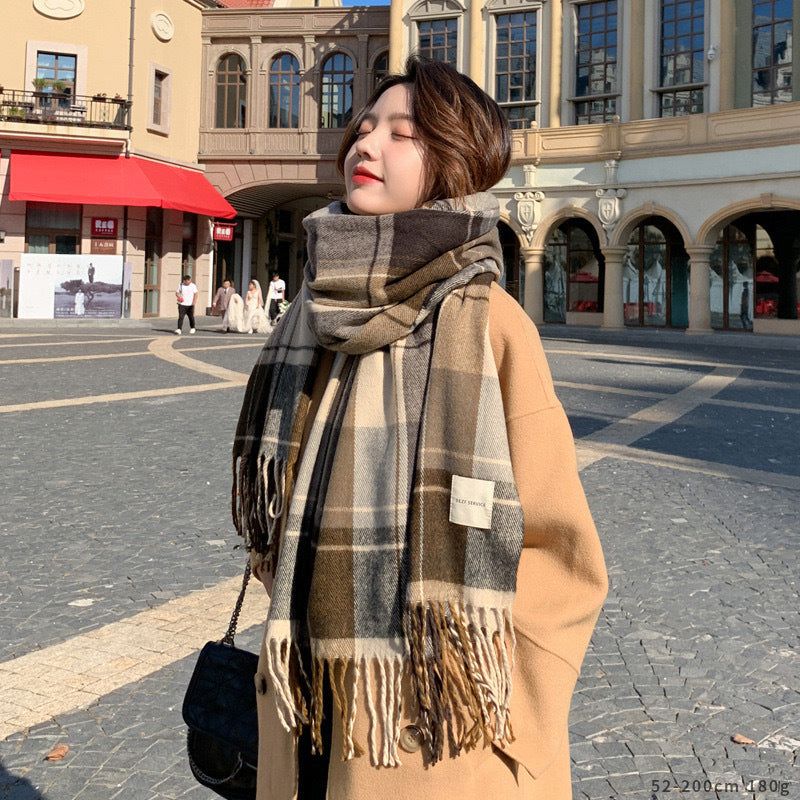 Female Winter High-grade Mohair Artificial Cashmere Scarfs