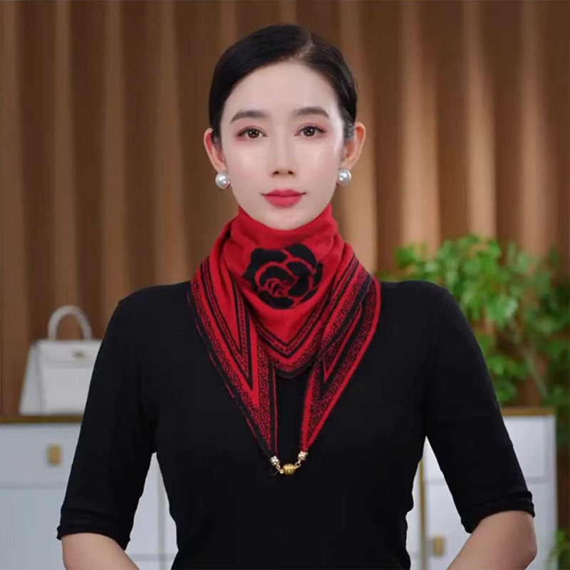 White Live Broadcast Fashion Temperament Korean Style Scarfs