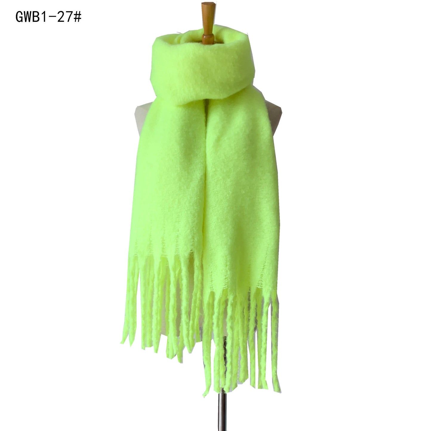 Women's & Men's Thick Tassel Circle Sand Solid Color Scarfs