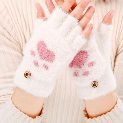 Padded Thickened Tide Writing Riding Cute Gloves