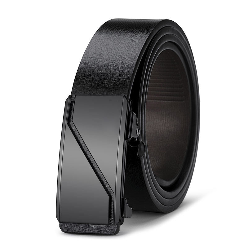 Men's Special Offer Automatic Buckle Imitation Leather Casual Business Medium Belts