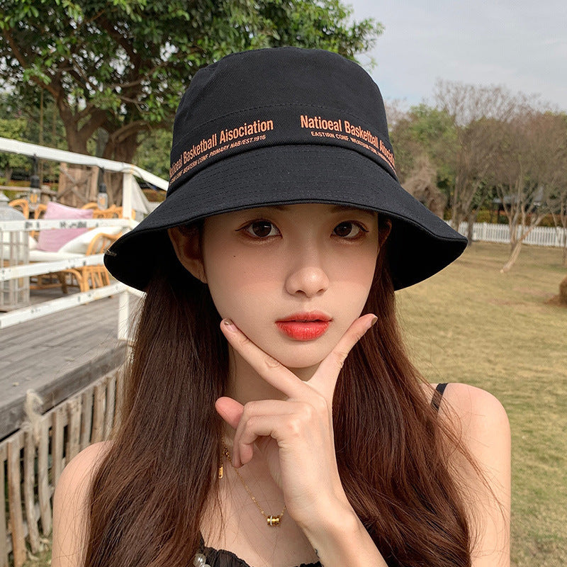 Female Summer Korean Fashion Bucket Round Hats & Caps