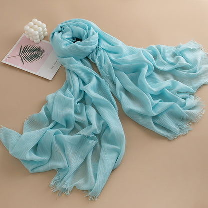 Women's Color Thin High-grade Long Air Conditioning Scarfs