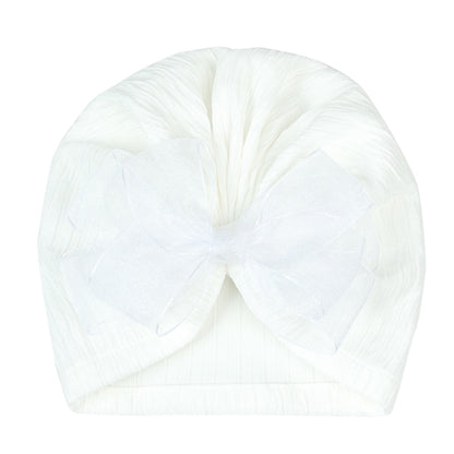 Hat Bow Solid Color Pearlescent Colors Kids' Headwear