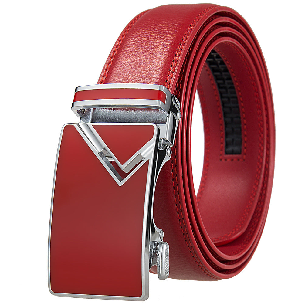 Men's Abrasive Buckle Leather Automatic Fashion Belts