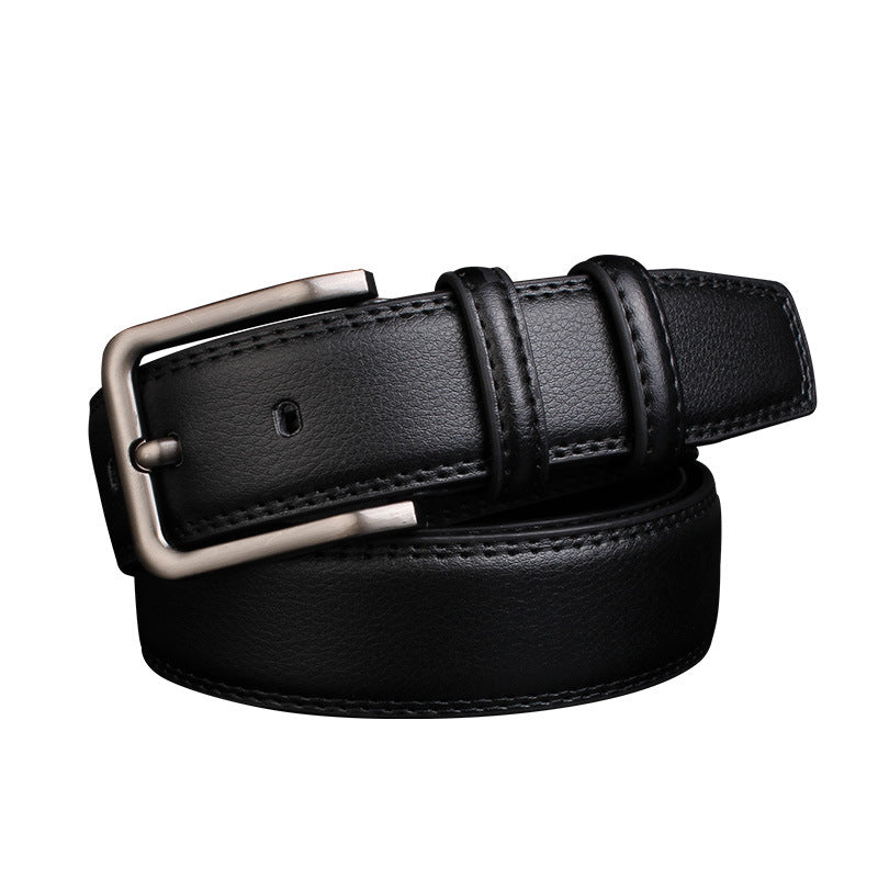 Men's Leather Pin Buckle Cowhide Casual Belts