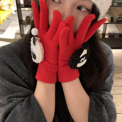 Keep Warm Touch Screen Five Finger Gloves