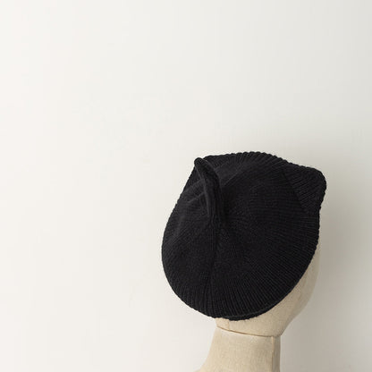 Western Style Beret Plus Lining Kitten Tail Cute Kids' Headwear