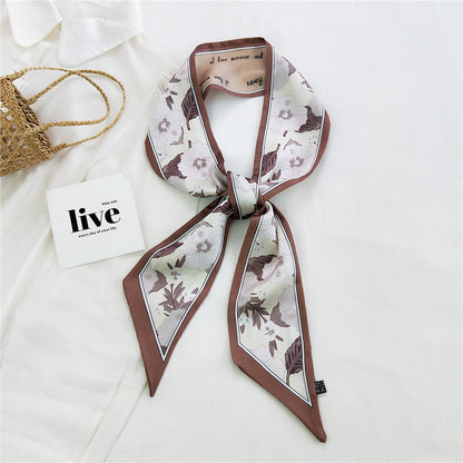 Women's Long Tie Hair Band Bag Straps Scarfs