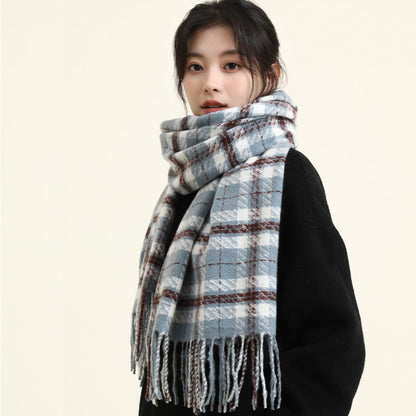 Women's Korean High-grade Thickened Warm Loop Yarn Scarfs