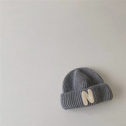 Children's Hat Boys Fashion Letters Skullcap Medium Kids' Headwear