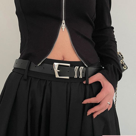 Female Design Sense Niche Decorative Summer Black Korean Style Belts