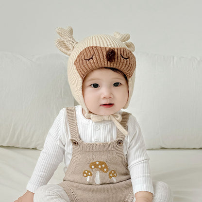 Hat Boys Cute Deer Horn Warm Kids' Headwear