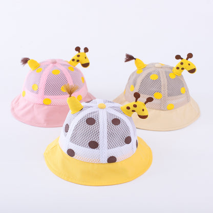 Children's Protection Hat Mask Autumn Giraffe Bucket Kids' Headwear