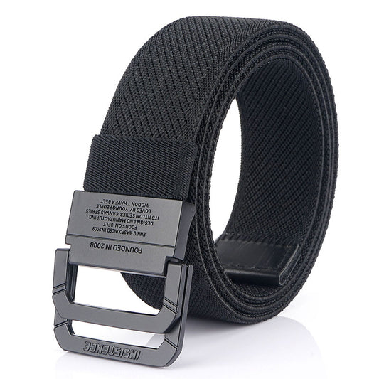 Men's Double Buckle Canvas Outdoor Sports Casual Belts