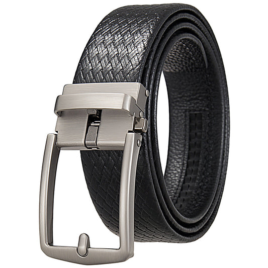 Men's Business Casual Automatic Buckle First Layer Belts