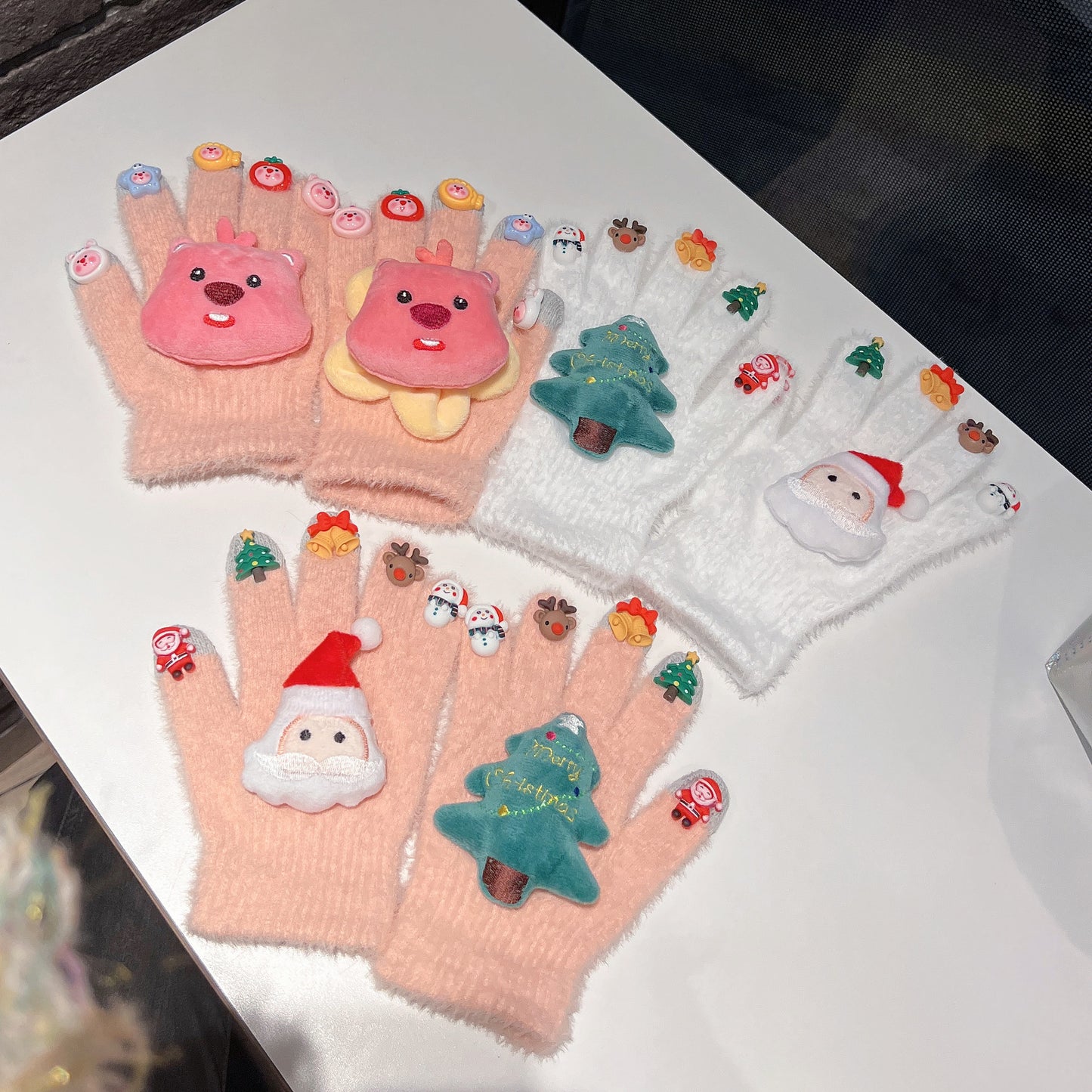 Touch Screen Christmas Female Winter Cute Warm Gloves