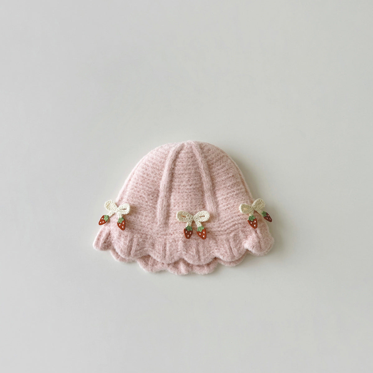 Hat Cute Small Cherry Thickened Keep Kids' Headwear