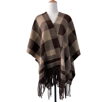 Women's Warm Shawl Grassland Tibet Travel Cloak Scarfs