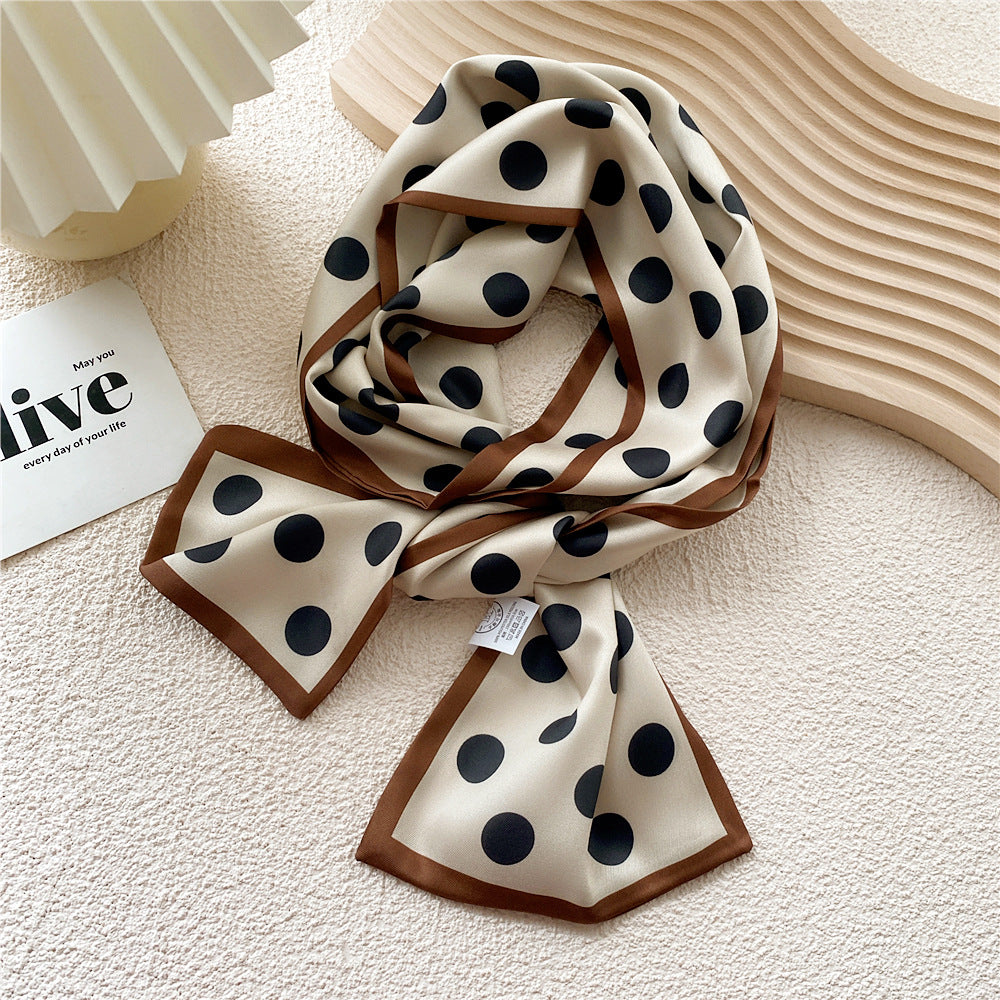 Women's Style Four Narrow Hair Band Tie Bag Temperament Scarfs