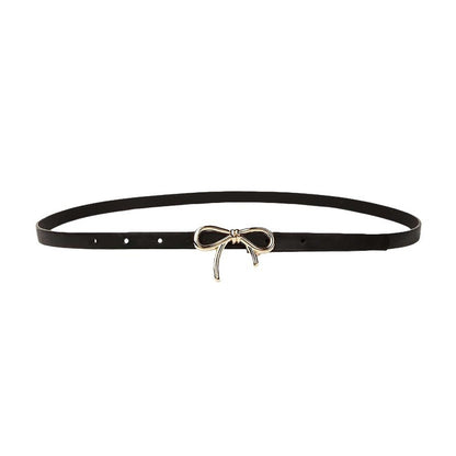 Women's Unique Decorative Bowknot Thin Clothing Belts