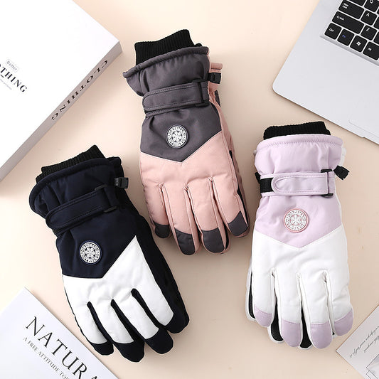 Women's & Men's Skiing Winter Cycling Outdoor Windproof Fleece Lined Padded Gloves