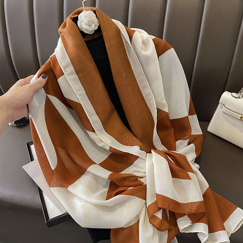 Women's Autumn Shawl Outer Match Fashion Cotton Linen Scarfs