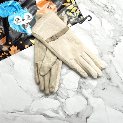 Biking Fleece-lined Thickened Cold Protection Korean Gloves