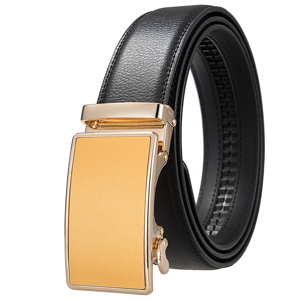 Men's Durable Versatile Automatic Buckle Cowhide Belts