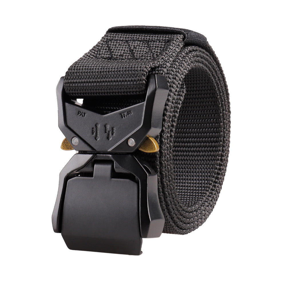 Aluminum Alloy Clamshell Buckle Nylon Waistband Belts