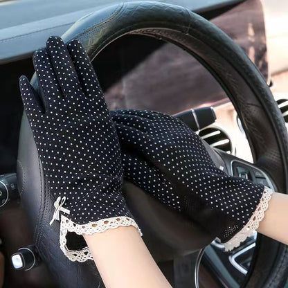 Women's Cycling Thin Touch Screen Ice Silk Gloves