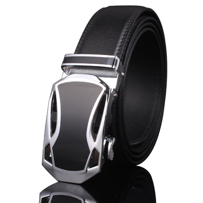 Men's Leather Buckle Pure Cowhide Business Boys Belts