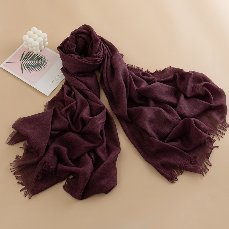 Women's Color Thin High-grade Long Air Conditioning Scarfs