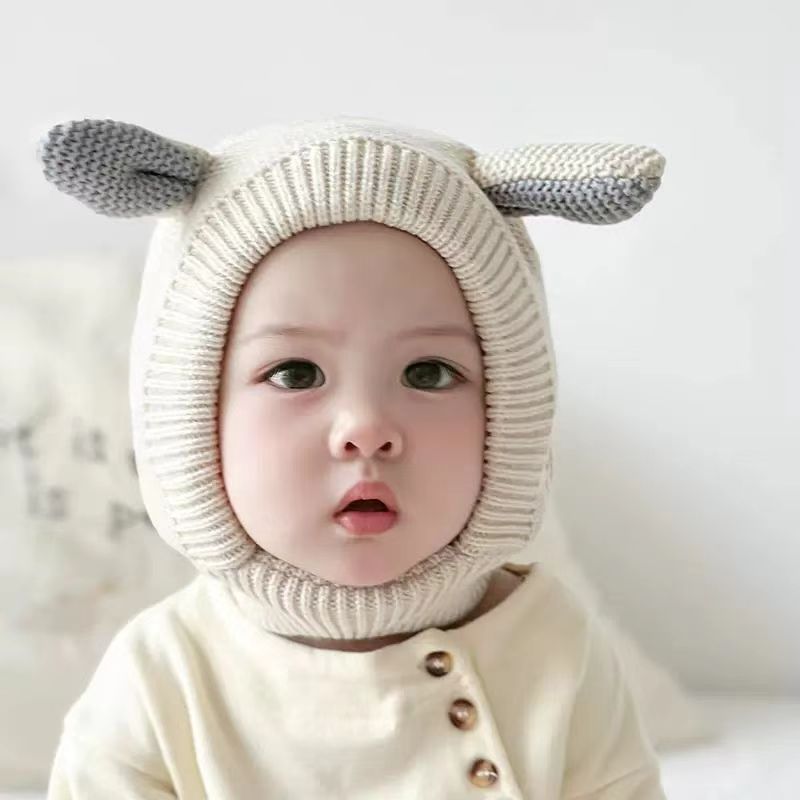 Children's Fleece-lined Woolen Male Winter Ear Protection Kids' Headwear