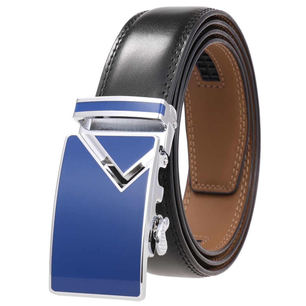 Men's Abrasive Buckle Leather Automatic Fashion Belts