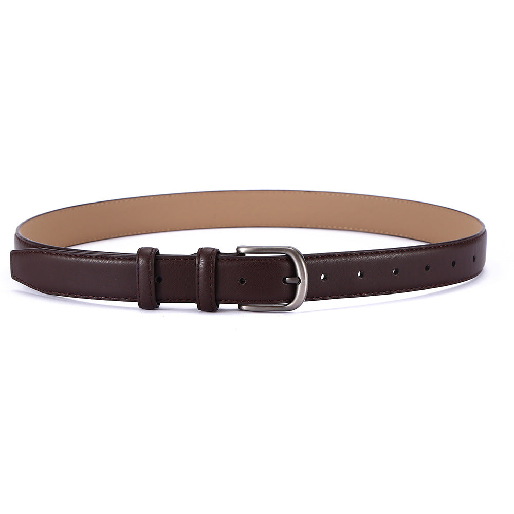 Women's & Men's Buckle Fashion Imitation Leather Simple Matching Belts