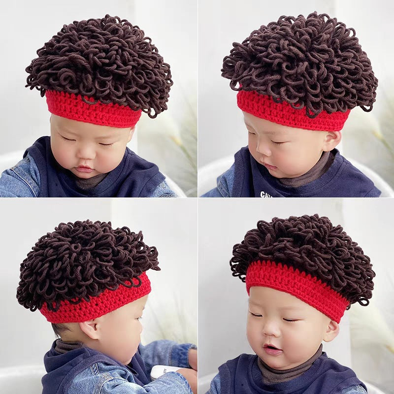 Hat Boys Wig Curly Hair Afro Kids' Headwear