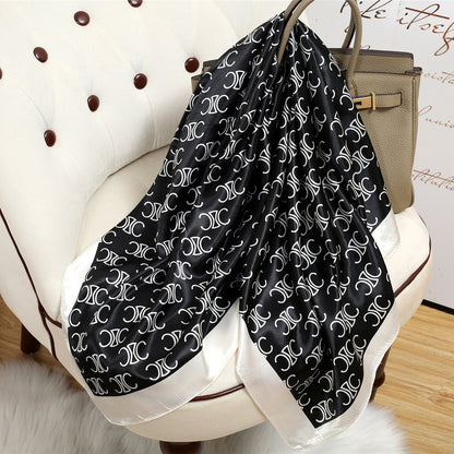 Large Kerchief Printed Female Mother's Outer Scarfs