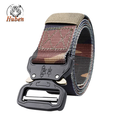 Men's Tactical Outdoor Training Imitation Nylon Release Buckle Belts