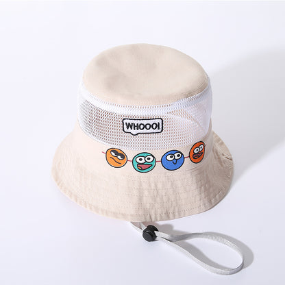 Children's Cartoon Mesh Summer Sun Protection Hat Male Kids' Headwear