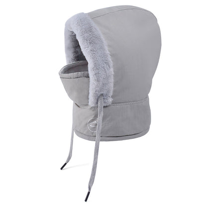 Children's Fleece-lined Neck Protection Mask Integrated Sleeve Boys Kids' Headwear