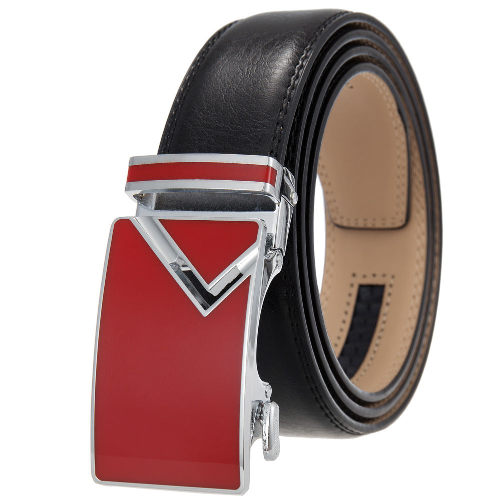 Men's Abrasive Buckle Leather Automatic Fashion Belts