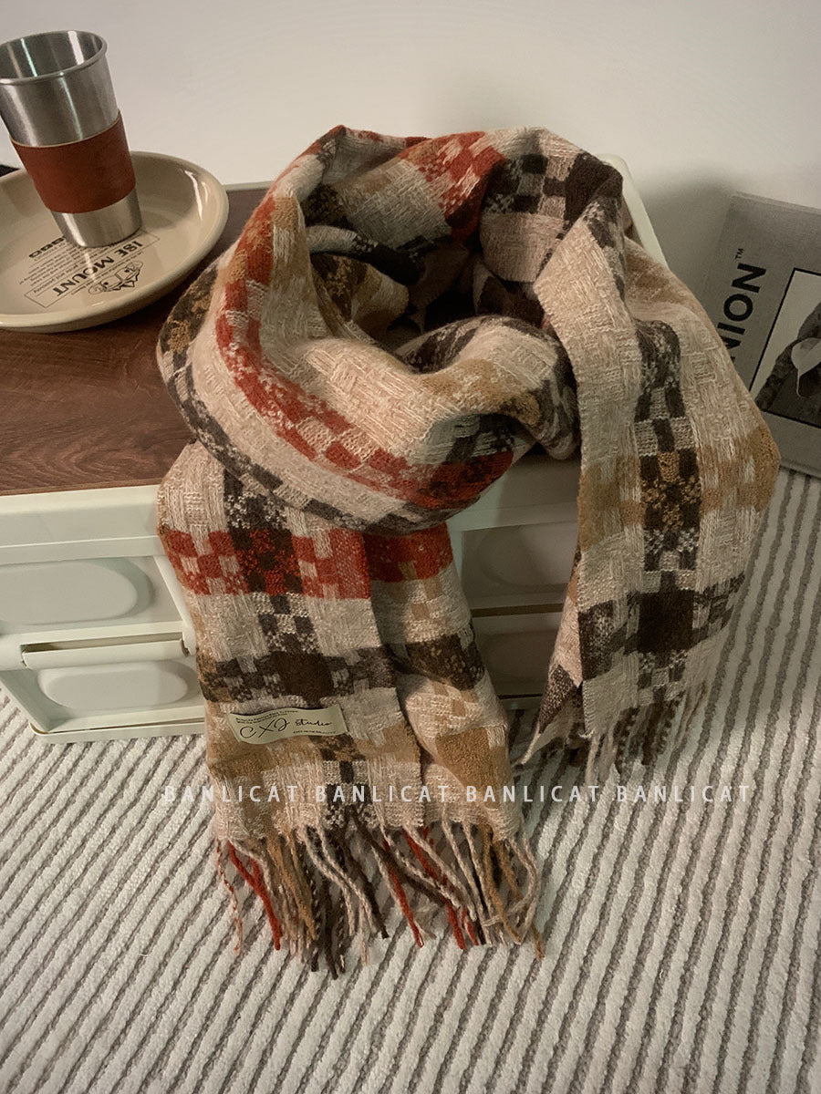 Women's & Men's Warm For Couple Plus Size Thickened Scarfs