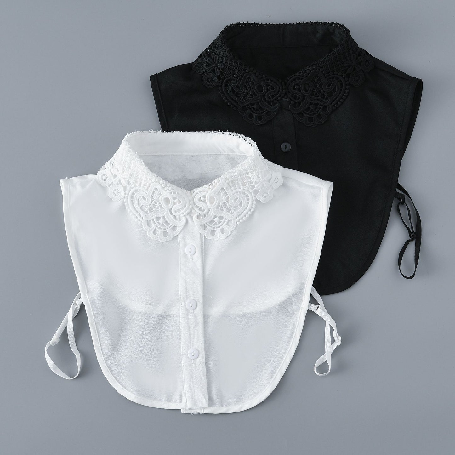 Women's Collar Accessories Embroidered Lace Shirt Peter Scarfs