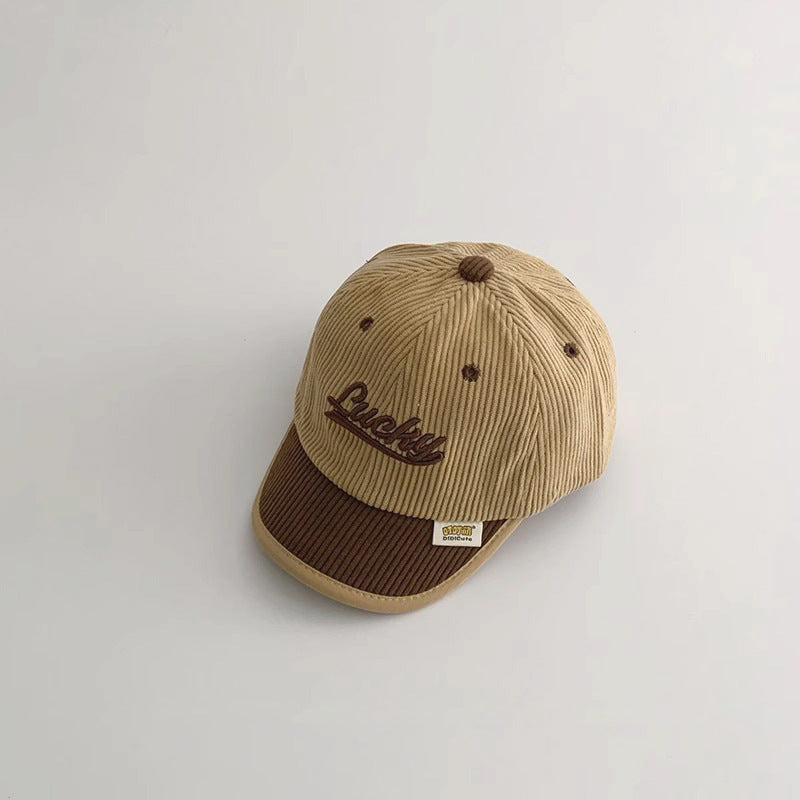 Children's Hat Fashion Corduroy Peaked Baseball Kids' Headwear