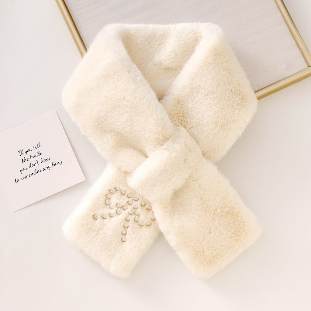 Plush Faux Rabbit Fur Winter Thickened Scarfs