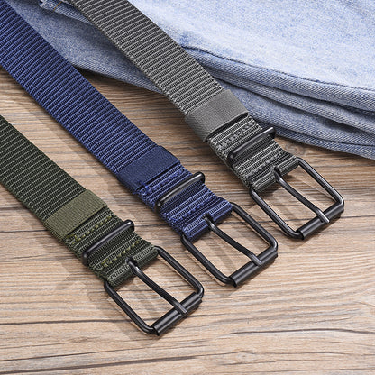 Women's & Men's Nylon Pin Buckle For Canvas Versatile Outdoor Military Training Belts