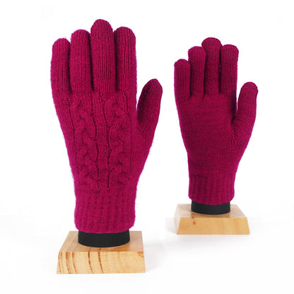 Women's & Men's Winter Warm Touch Screen Knitted Wool Gloves